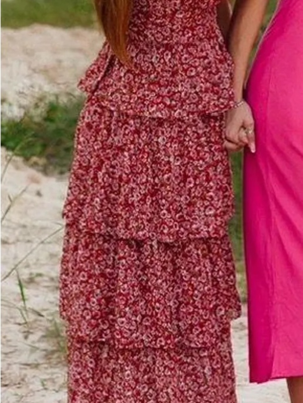 Altar'd State Floral Tiered Maxi Dress